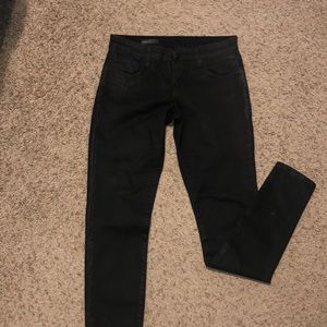 KUT Black Waxed Pants/Jeans